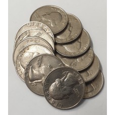 UNITED STATES OF AMERICA 1965 - 1993  1/4 QUARTER DOLLAR COINS . DIFFERENT GRADES